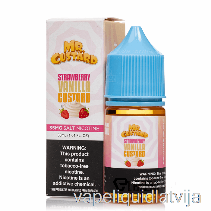 Zemeņu Vaniļas Olu Krēms - Mr Olu Krēma Sāļi - 30ml 50mg Vape šķidrums